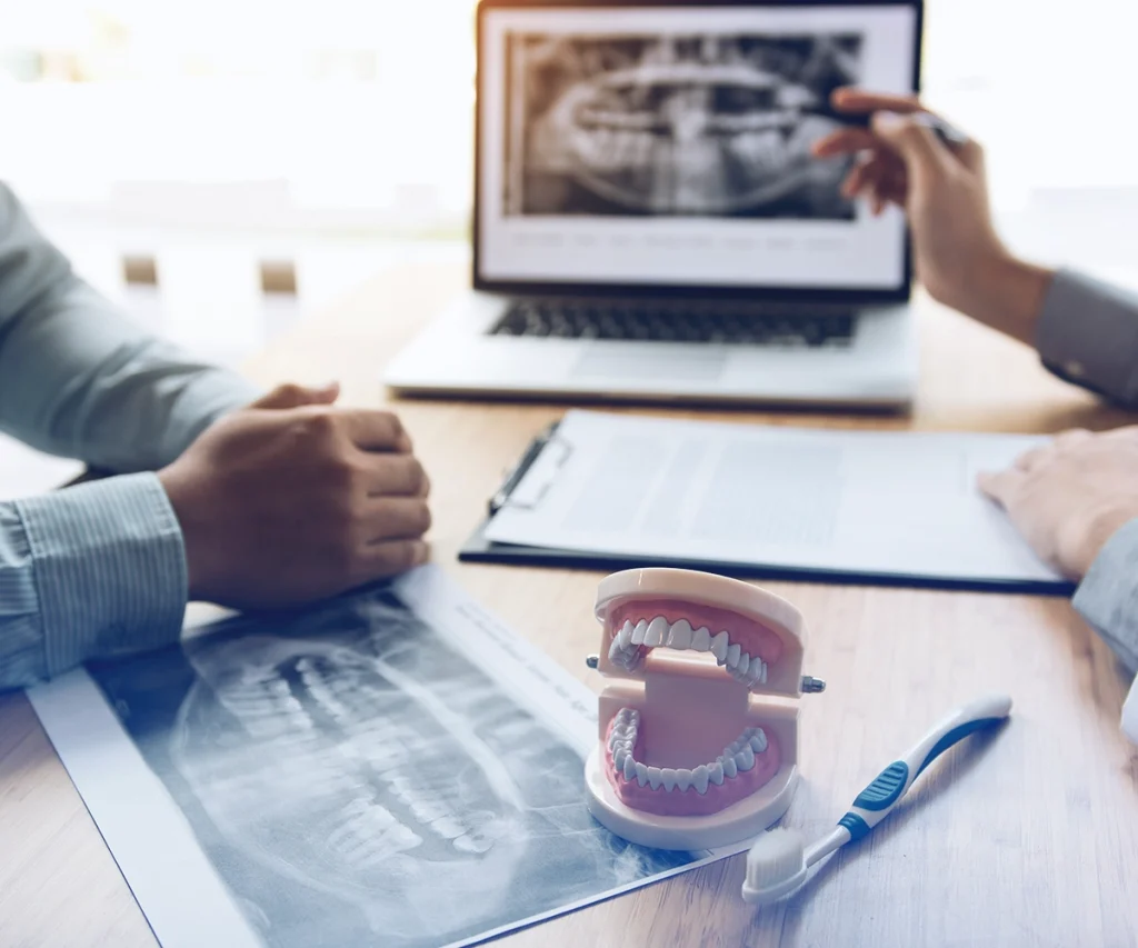 A panoramic view of Istanbul highlighting modern dental clinics, ideal for international patients seeking high-quality dental tourism.